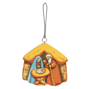 Nativity Scene Hut Ornament